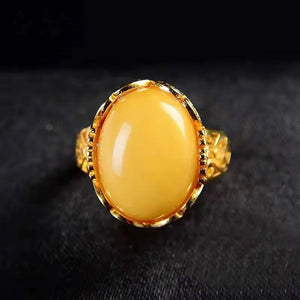 Solid 14k Yellow Gold Riing yellow Amber Cut Citrine Natural Diamonds Engagement Ring Fine Jewelry wedding rings gold