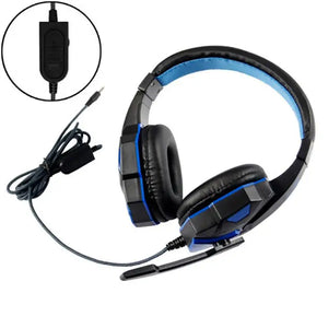 3.5mm Wired Gaming Headphone Foldable Computer Gamer Headset with Adjustable Microphone For PS4 Xbox One Nintend Switch PC