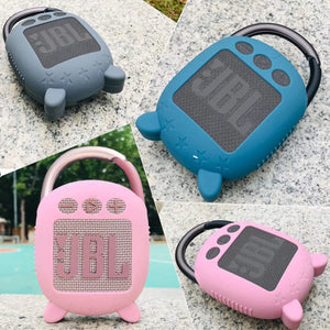 TICOSAN Silicone Cover Protective Carrying Case for JBL Clip 4 Portable Bluetooth Speaker Can stand up, and  lie down