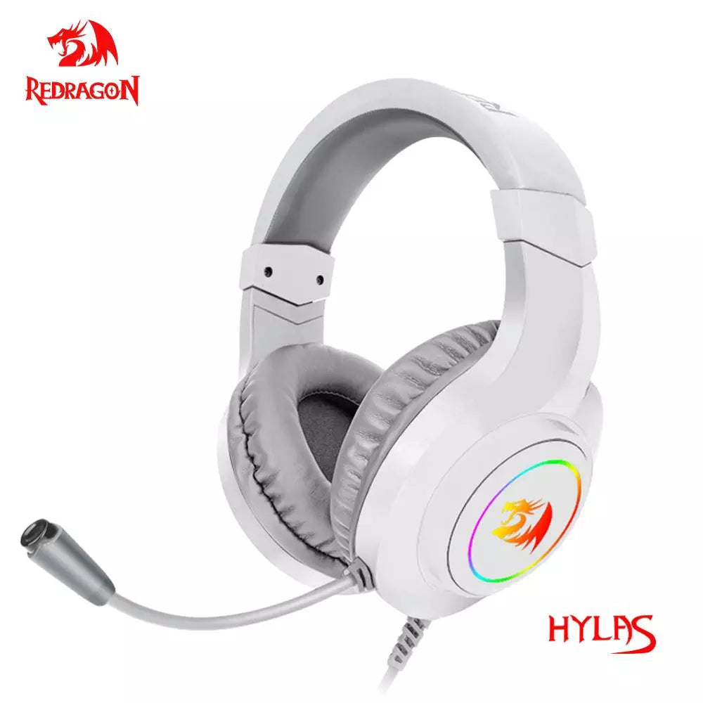 REDRAGON HYLAS H260 RGB gaming Headphone,3.5mm Surround sound Computer PC headset Earphones Microphone for PS4 Switch Xbox-one