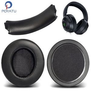 POYATU Ear Pad Headphone Earpads For Razer Kraken X Gaming Headphone Earpads Replacement Ear Pads Cushions Cover Repair Parts