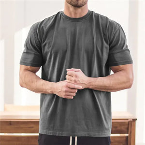 Men Gym Workout Fitness Cotton
