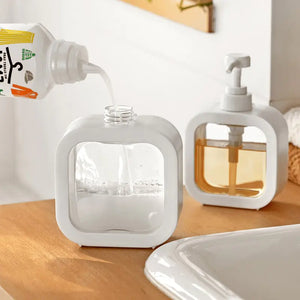 Refillable Soap Lotion Bath Pump Bottle