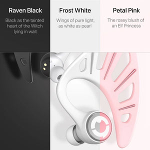 YOWU Elf Wireless Earphones APP Control RGB Bluetooth Earphones Stereo Music Ear Hook Headphone For Phone Computer Gaming Gifts