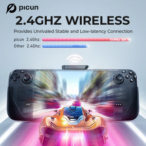 Picun G3 2.4GHz Wireless Gaming Headset Low Latency 53mm 3D Spatial Audio ENC Mic HD Call Bluetooth Headphones for Gamer PC PS5