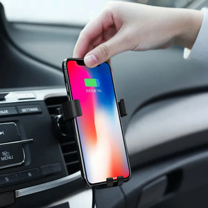 60W Wireless Fast Charger Car Mount Air Vent Mobile Phone Holder Charging Stand For IPhone 14 13 12 11 Pro Max Xiaomi Samsung