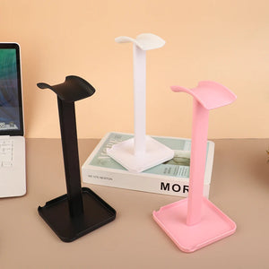 1Pc ABS+TPU Universal Headphone Stand Holder Space Saving Gaming Headset Stand Desktop Earphone Hanger Display Rack