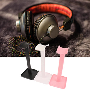 1Pc ABS+TPU Universal Headphone Stand Holder Space Saving Gaming Headset Stand Desktop Earphone Hanger Display Rack