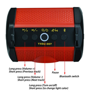 Bluetooth Speaker For Dewalt For Makita For Bosch For Milwaukee 18V 20V Li-ion Battery Portable Player Loudspeaker Amplifier