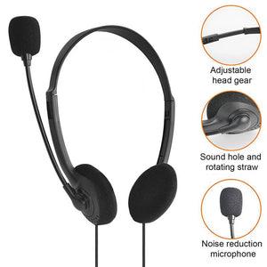 Call Center Clear Voice Office School Pc Gaming With Microphone Usb Wired Computer Headset Volume Control Noise Reduction