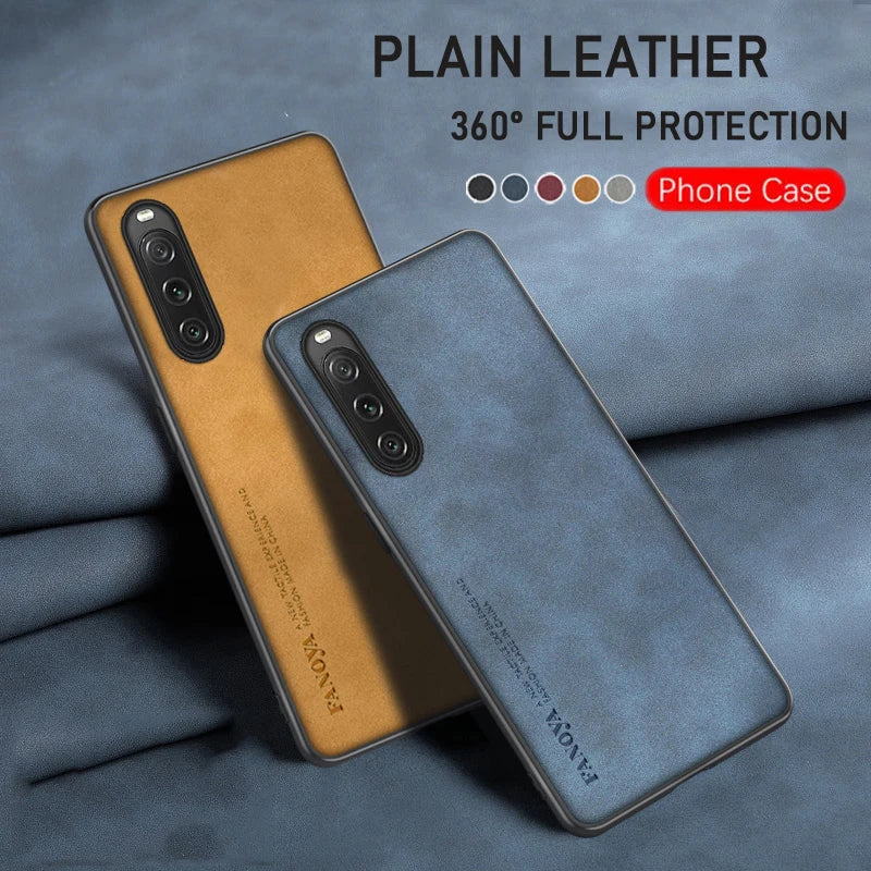 Luxury Leather Case for Sony Xperia 10 V Anti Drop Case Anti Slip Cover Cellphone Fundas Sony Xperia 1 V/Xperia 5 V/Xperia 5 IV