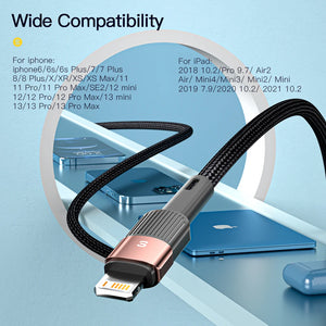 Essager USB Cable For Iphone14 13 12 11 Pro Max Xs Xr X SE 8 7 6 Plus Fast Charging Mobile Phone Data Line For Ipad Charger Wire