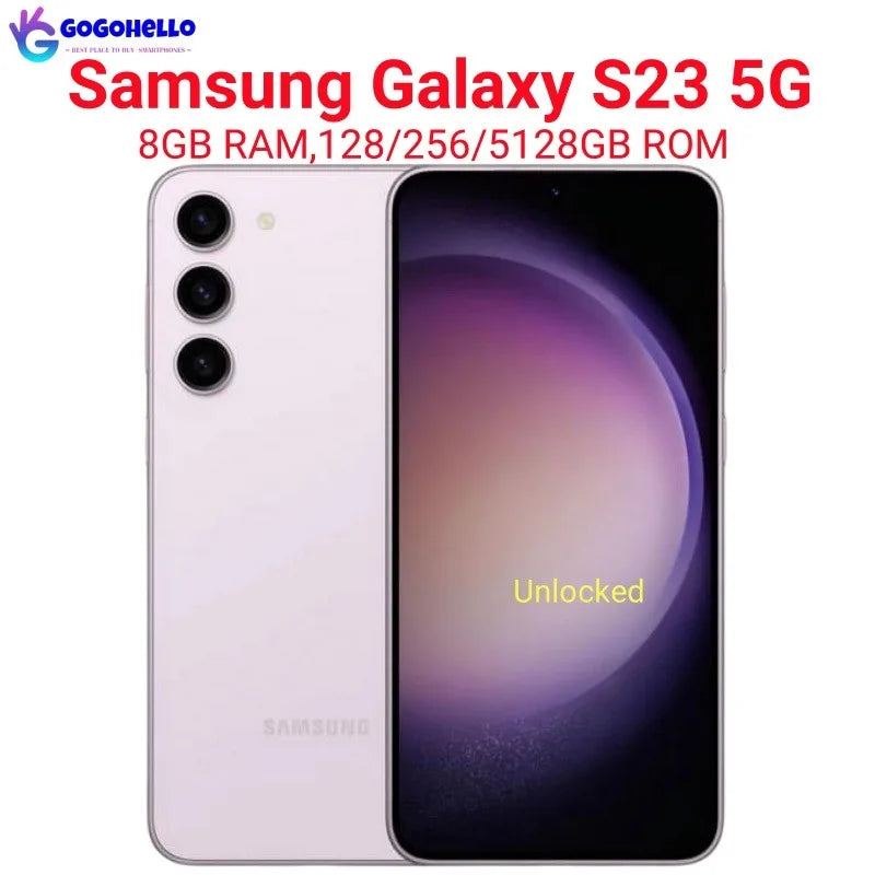 95% New Original Samsung Galaxy S23 5G S911U/U1 6.1" ROM 128/256/512GB RAM 8GB Snapdragon NFC Unlocked Android Cell Phone
