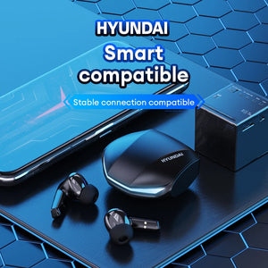 Choice HYUNDAI  GM2 PRO TWS Wireless Earphones Bluetooth 5.3 Gaming x Fashion Earbuds Surround Sound For Sport Gaming Headphones