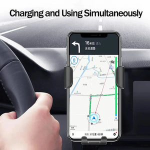 60W Wireless Fast Charger Car Mount Air Vent Mobile Phone Holder Charging Stand For IPhone 14 13 12 11 Pro Max Xiaomi Samsung