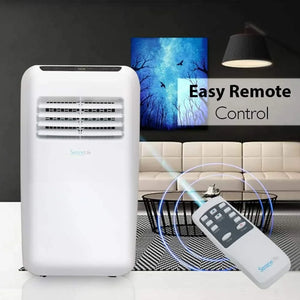 3-in-1 Portable Air Conditioner with Built-in Dehumidifier Function, Fan Mode, Remote Control, Complete Window Mount Exhaust Kit