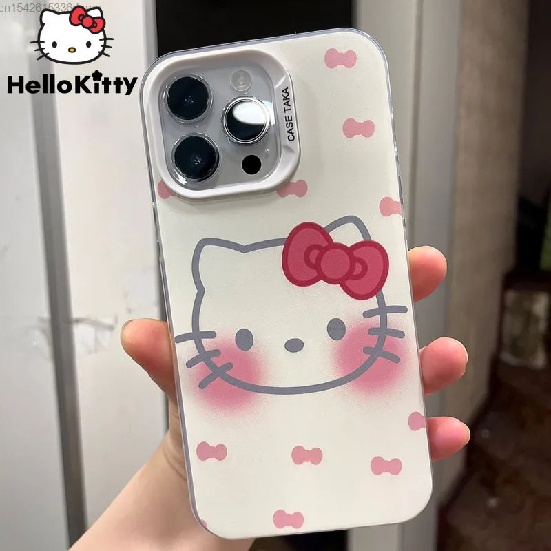 Sanrio Cute Hello Kitty Cellphone Case Iphone 14 13 12 11 Pro Xs Max Phone Case Anti Drop Japanese Style Iphone 7 8 Plus Cover