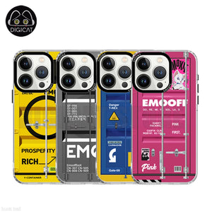 EMO OFF Case For iPhone 15 Pro Max Full Touch Anti Drop Case Magnetic Wireless Charging Container Cover iPhone 15 Case CellPhone