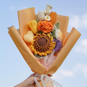 Hand-Woven Home Decorate Fake Flowers Bouquet