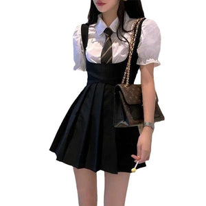 Two-piece set Japanese Korean style School uniform outfits