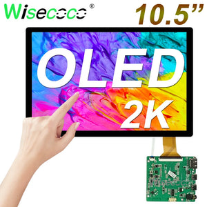 Amoled Touchscreen 10.5 Inch 2K 2560x1600 IPS OLED Touch Panel MIPI Driver Board Laptops Raspberry Pi Tablets Display