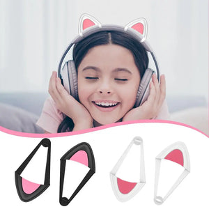 Headphone With Cat Ears Pink Cat Ears Earphones E-sports Earphone Cute Cat Ears for Headphones Girl Style Gaming Cat Headph X7G6