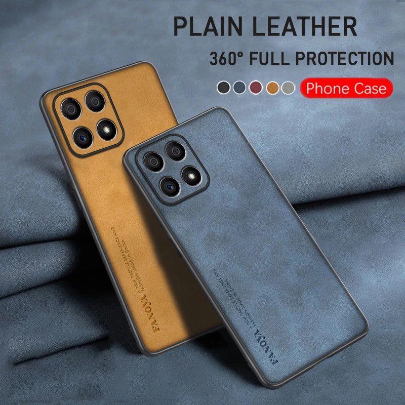 Luxury Leather Case for Honor X6A Anti Drop Case Anti Slip Cover for Honor X6A Cellphone Funda for Honor X7A/Honor X8A/Honor X9A