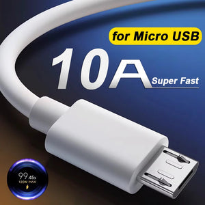 10A Fast Charging Android Mobile Phone Charger Cable USB To Micro USB Data Transfer Wire Cord for Samsung Galaxy S7 Kindle