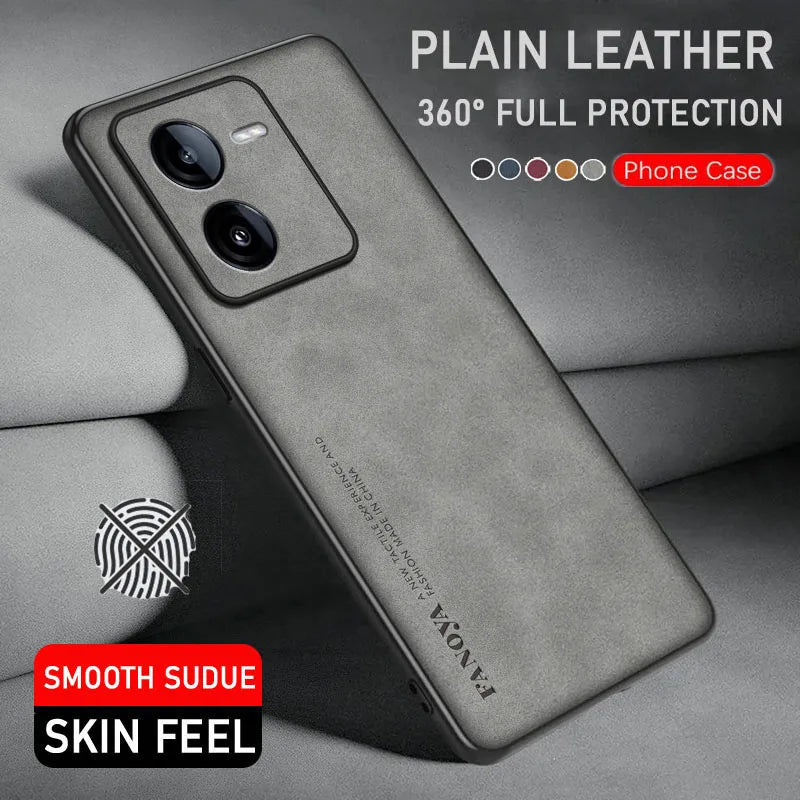 Luxury Leather Case For Vivo Iqoo Z9 Anti Drop Case Anti Slip Cover for Vivo Iqoo Z9 Z9 Turbo Cellphone Fundas for Vivo Iqoo Z9