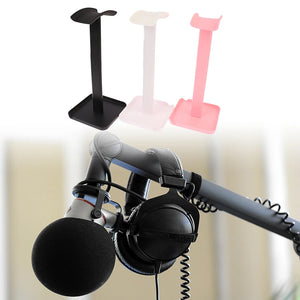 1Pc ABS+TPU Universal Headphone Stand Holder Space Saving Gaming Headset Stand Desktop Earphone Hanger Display Rack