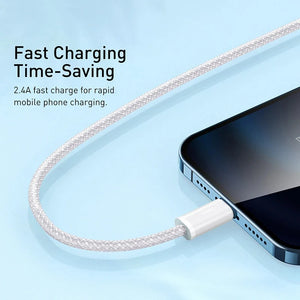 20W PD USB To iPhone Charger Cable For Apple iPhone 14 13 12 11 Pro Max mini X XS XR 8 7 6 Plus SE 2020 Fast Charging Weave Wire
