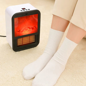 Mini Electric Fan Heater Remote Control Portable Desktop Household Plug-In Room Heater Air Heating Space EU Plug