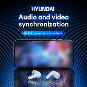 Choice HYUNDAI  GM2 PRO TWS Wireless Earphones Bluetooth 5.3 Gaming x Fashion Earbuds Surround Sound For Sport Gaming Headphones