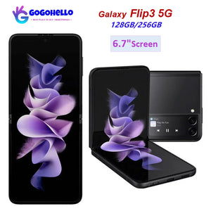 Original Samsung Galaxy Z Flip3  5G Network Foldable Smartphone 8GB +128GB/256GB 6.7" NFC Android Unlocked Mobile Phones 95% New