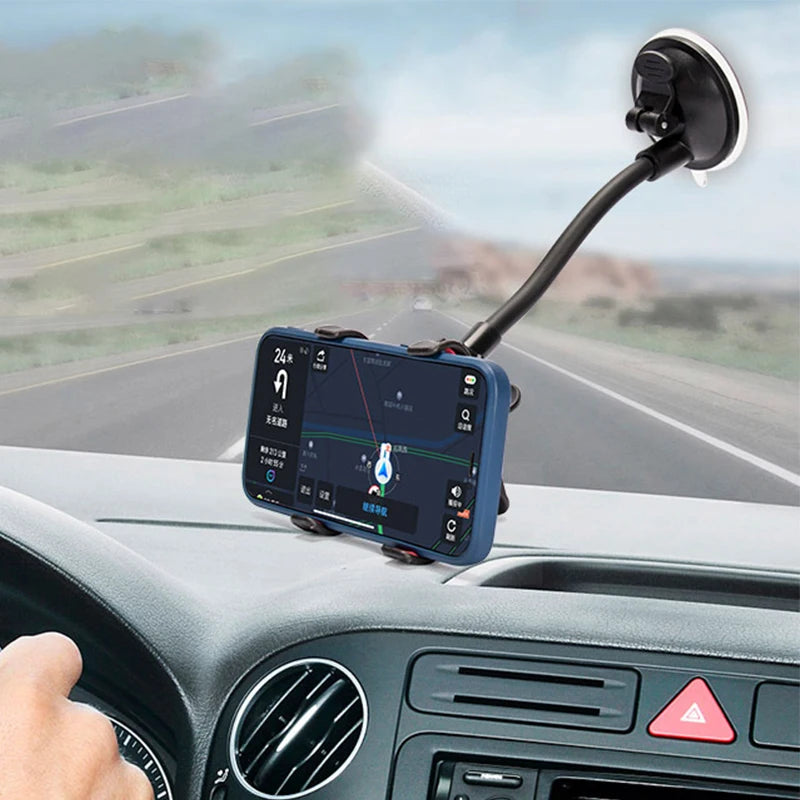Portable Durable Sucker Stand Phone Holder 360 Degree Rotation Suction Cup Mount Mobile Phone Holder Car Bracket