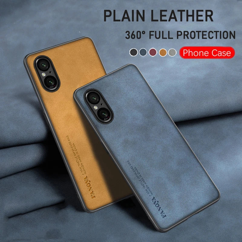 Luxury Leather Case for Sony Xperia 5 V Anti Drop Case Anti Slip Cover Cellphone Fundas Sony Xperia 1 V/Xperia 10 V/Xperia 5 IV