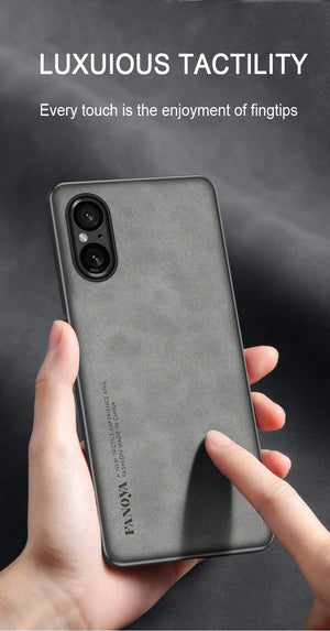 Luxury Leather Case for Sony Xperia 5 V Anti Drop Case Anti Slip Cover Cellphone Fundas Sony Xperia 1 V/Xperia 10 V/Xperia 5 IV