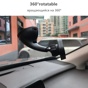 Super Strong Magnetic Car Phone Holder Carbon Fiber Sucker Pad Stand Mount Support Windshield Display Car Holder 360 Rotatable