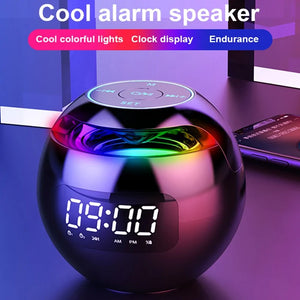 Mini LED Display Alarm Clock Bluetooth Speaker
