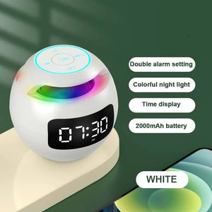 Mini LED Display Alarm Clock Bluetooth Speaker